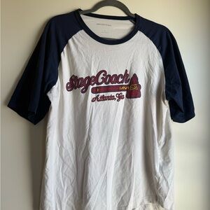 Stagecoach White and Navy Tee